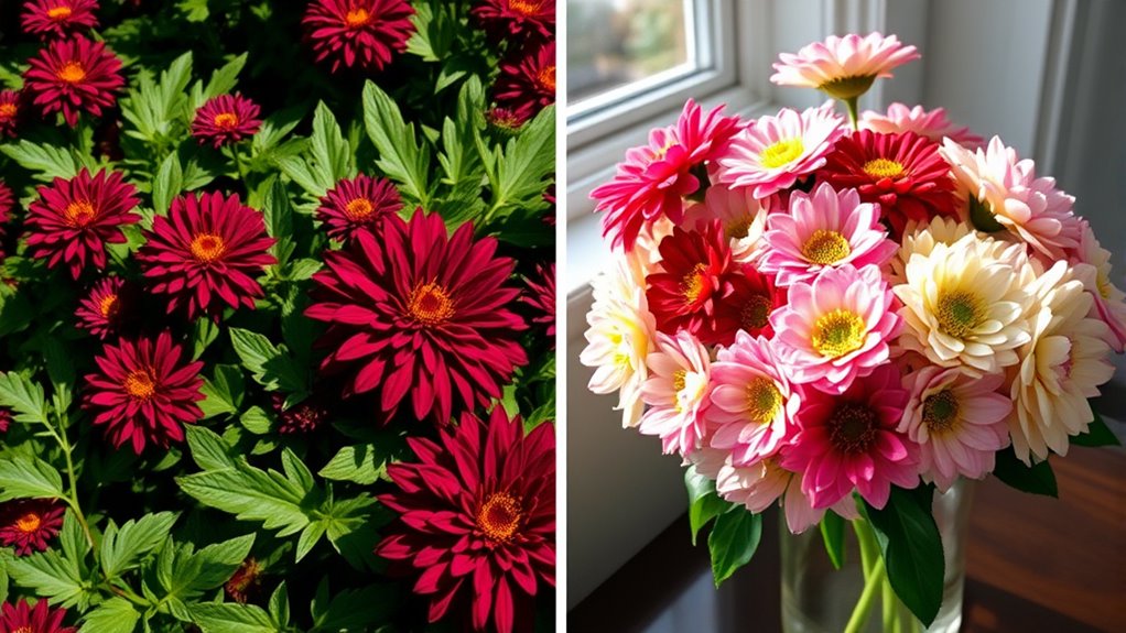 hardy mums vs florist mums