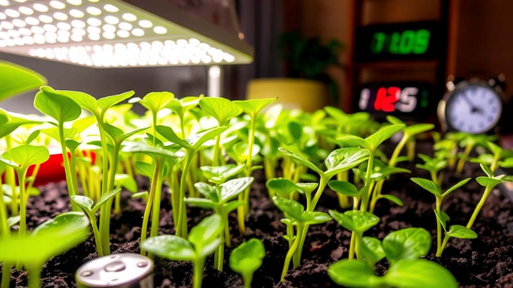 ideal lighting for seedlings