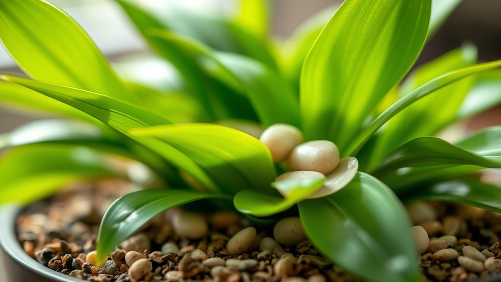pebbles enhance indoor plant health