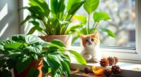 prevent cats from plants