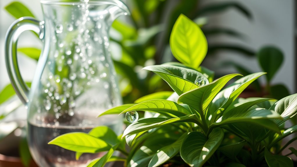 rainwater benefits indoor plants
