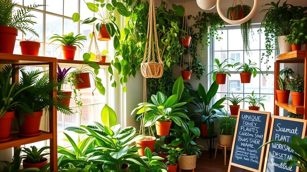 unique plant shopping experiences