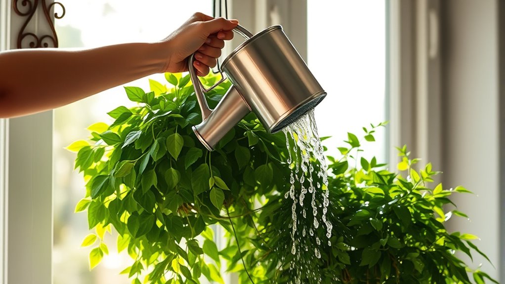 water indoor hanging plants