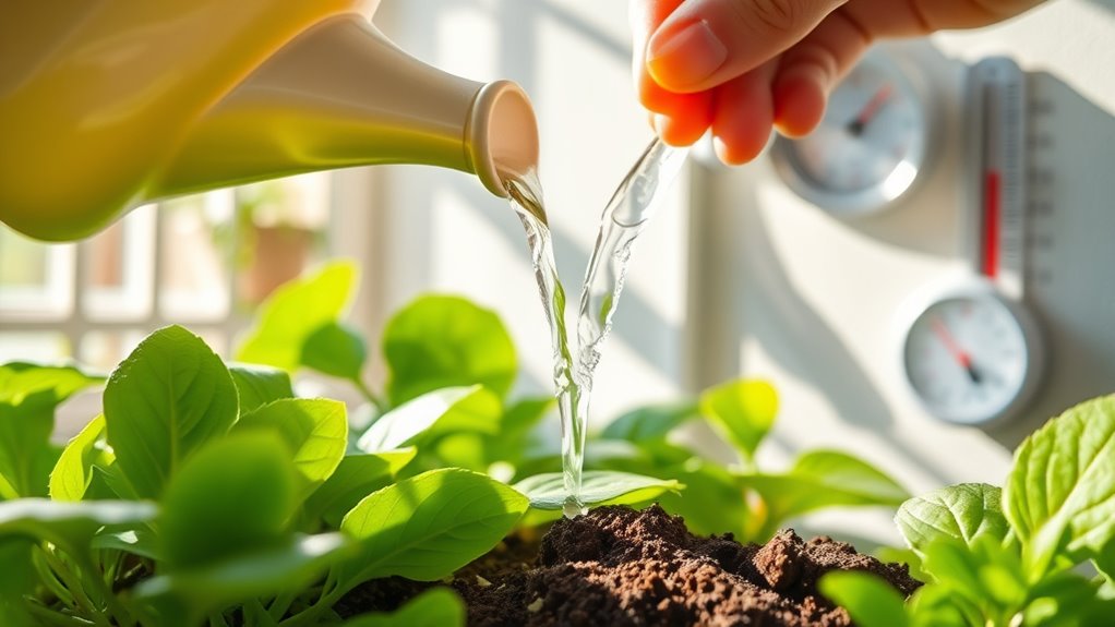 watering influenced by environment