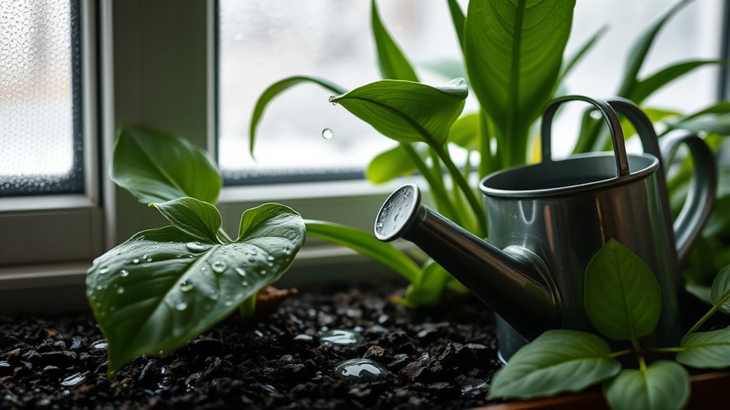 watering plants appropriately