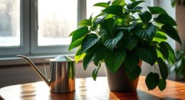 winter indoor plant watering