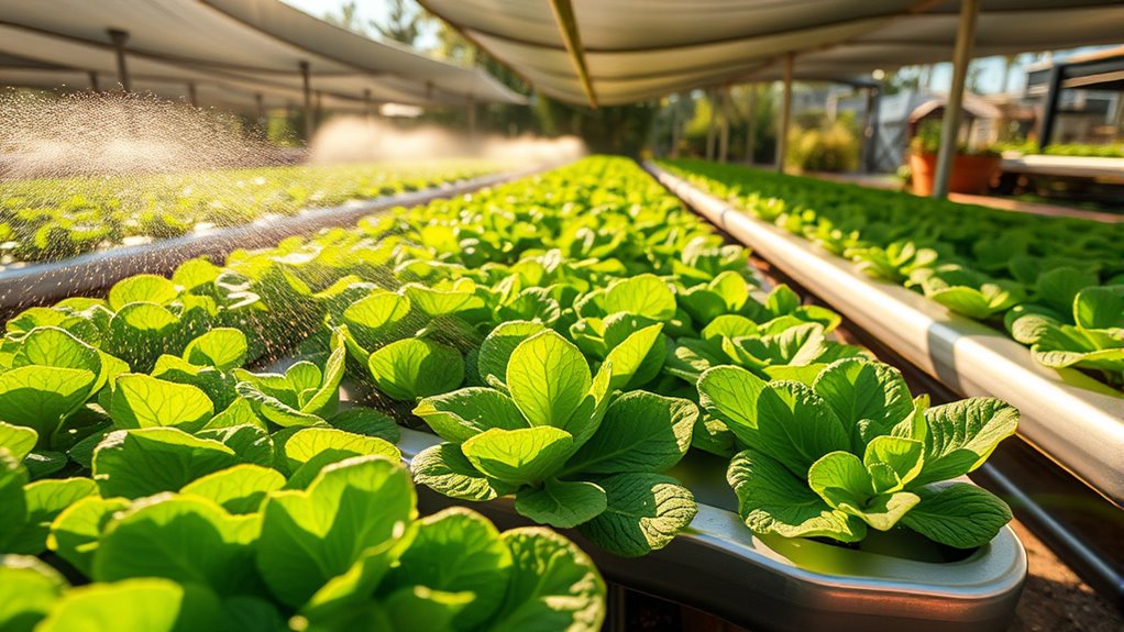 controlling outdoor garden evaporation