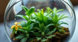 glass terrariums for rare plants
