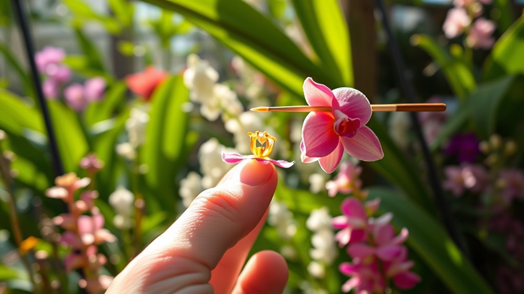 hand pollination for rare plants