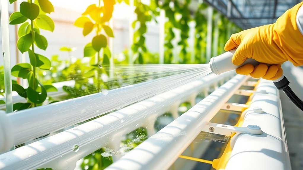 hydroponic equipment summer sterilization