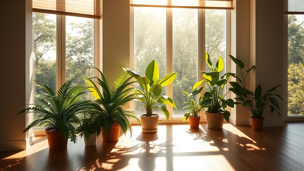 indoor plant sunlight optimization