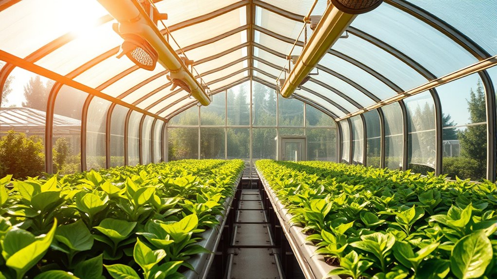 optimal summer greenhouse environment