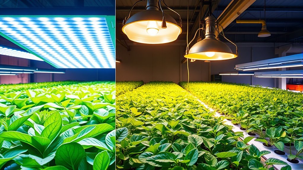 optimized efficient hydroponic lighting