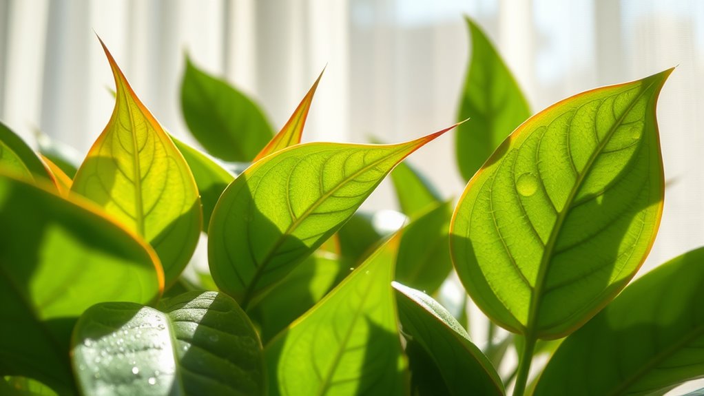 protect indoor plants from sunburn