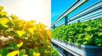 summer hydroponic environment comparison