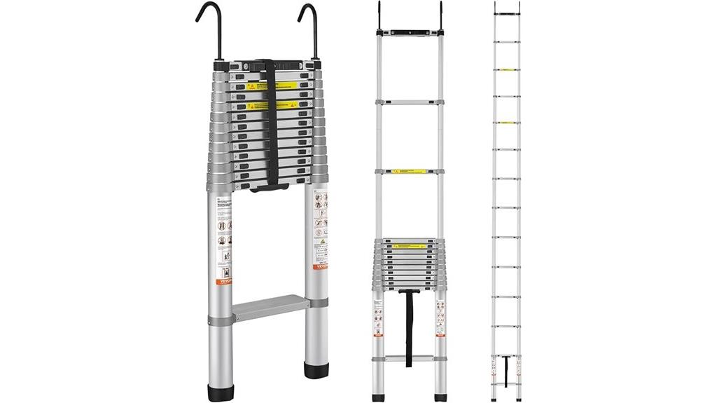 18 5 ft aluminum extendable ladder