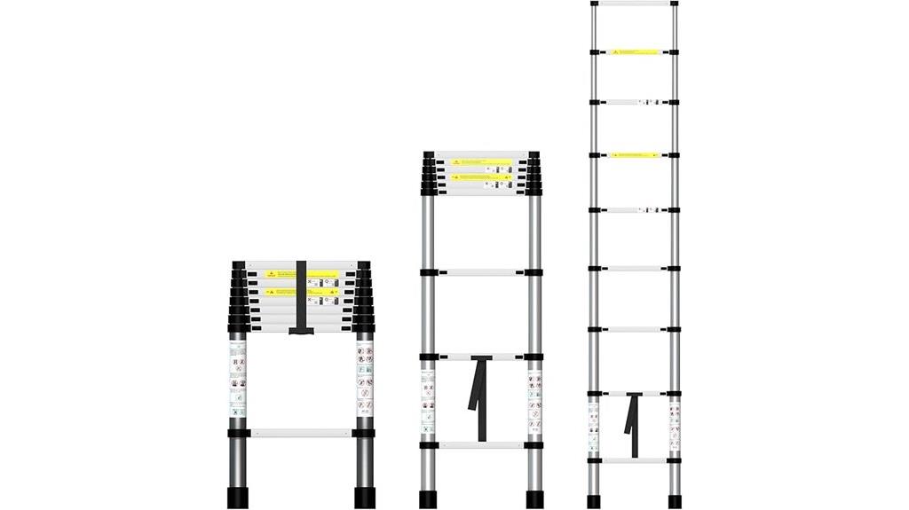 8 5 ft aluminum telescoping ladder