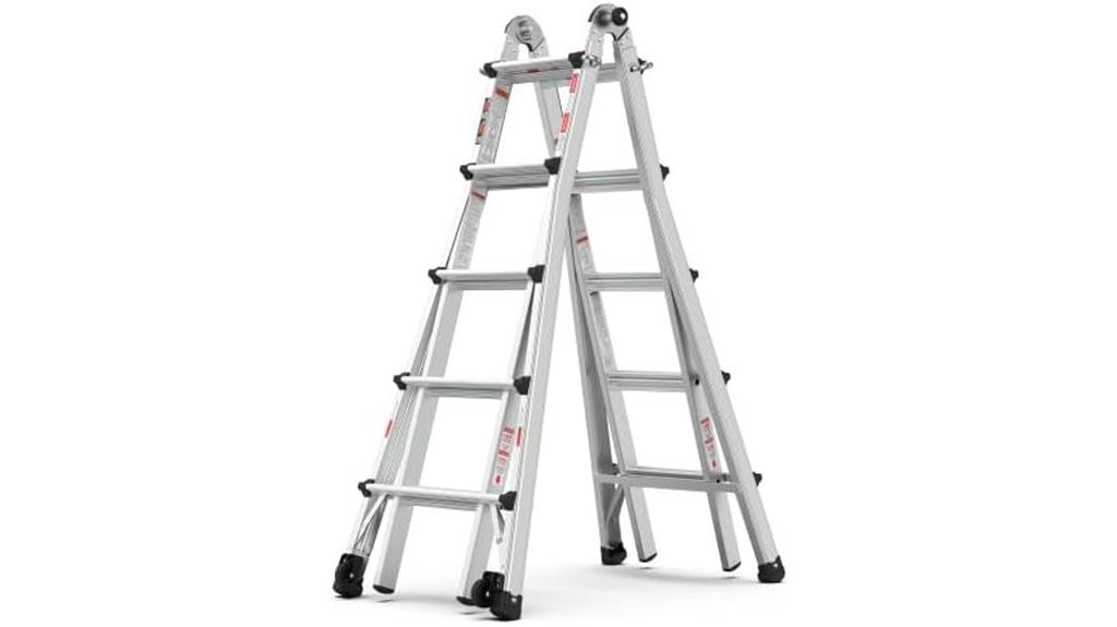 adjustable aluminum ladder