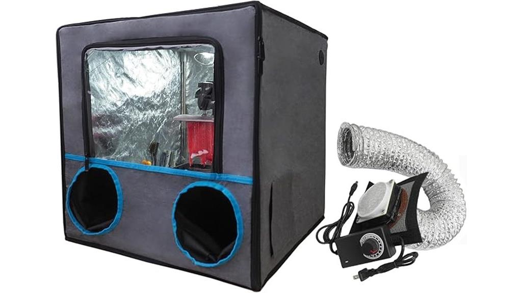 adjustable exhaust fan enclosure