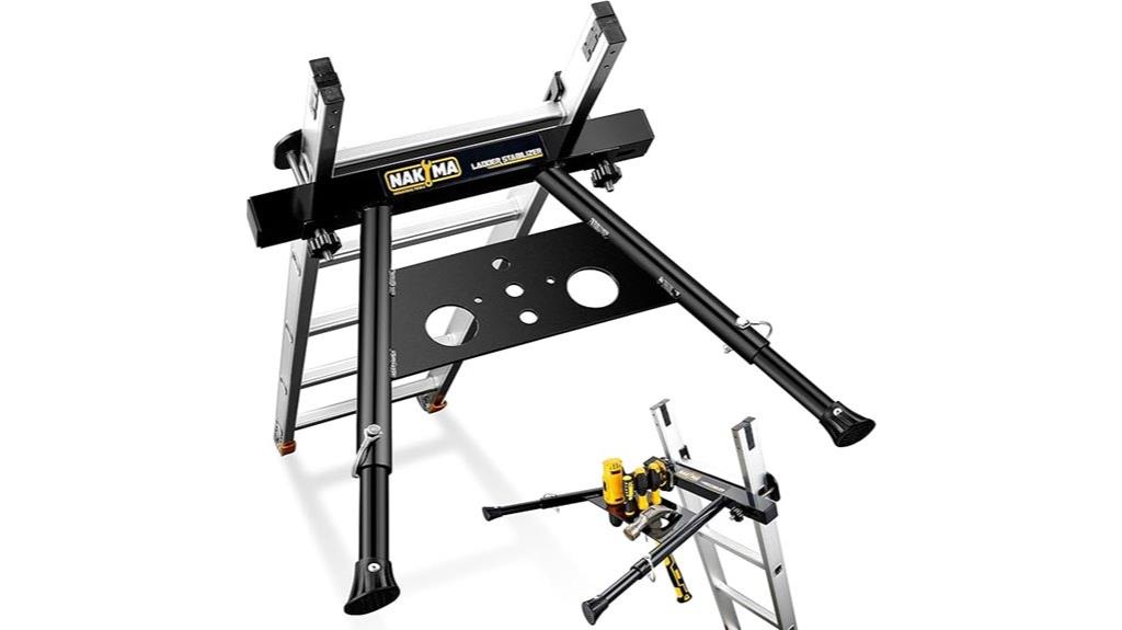 adjustable ladder wall stabilizer