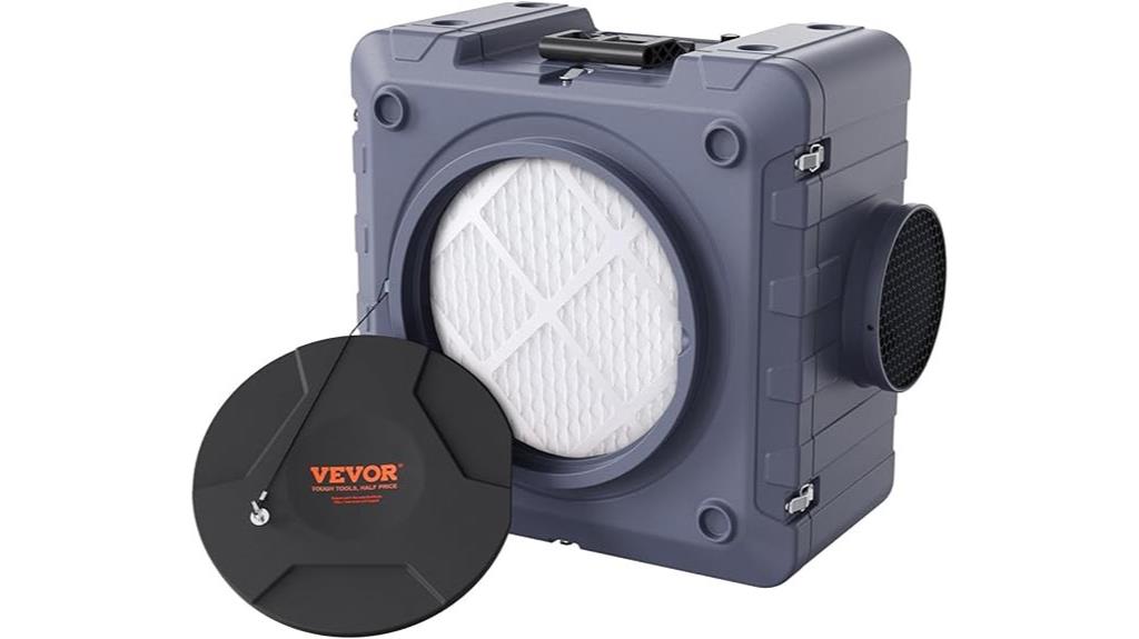 air scrubber with triple filtration