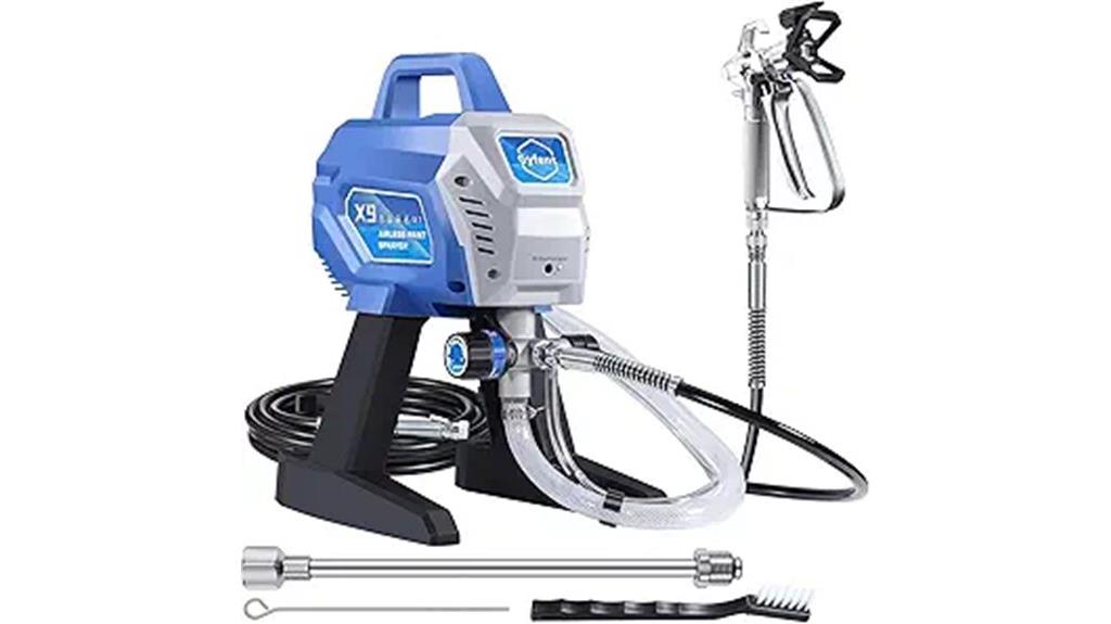 airless paint sprayer specification