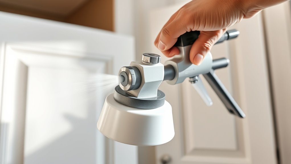 cabinet painting spray features