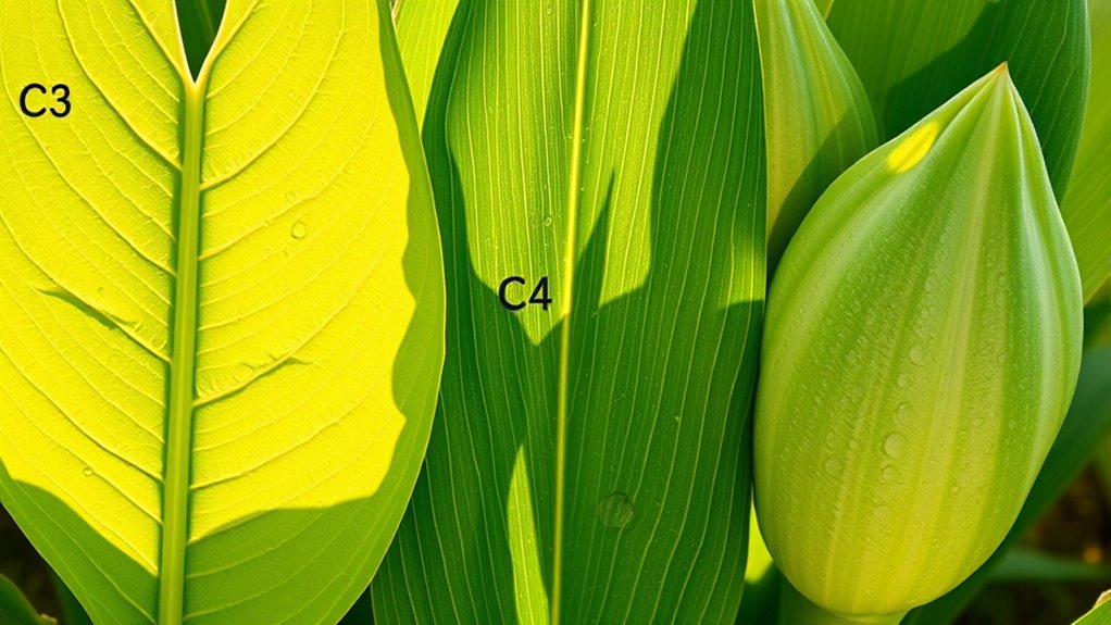 comparative photosynthesis pathways efficiency