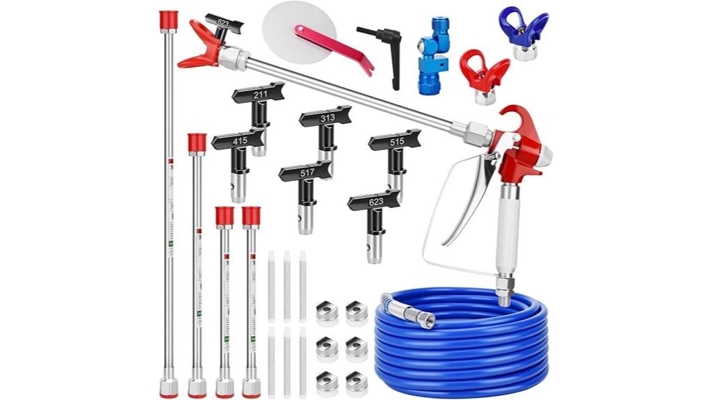 complete 22 piece sprayer kit