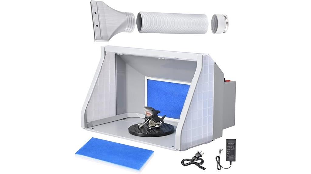 dual fan airbrush booth