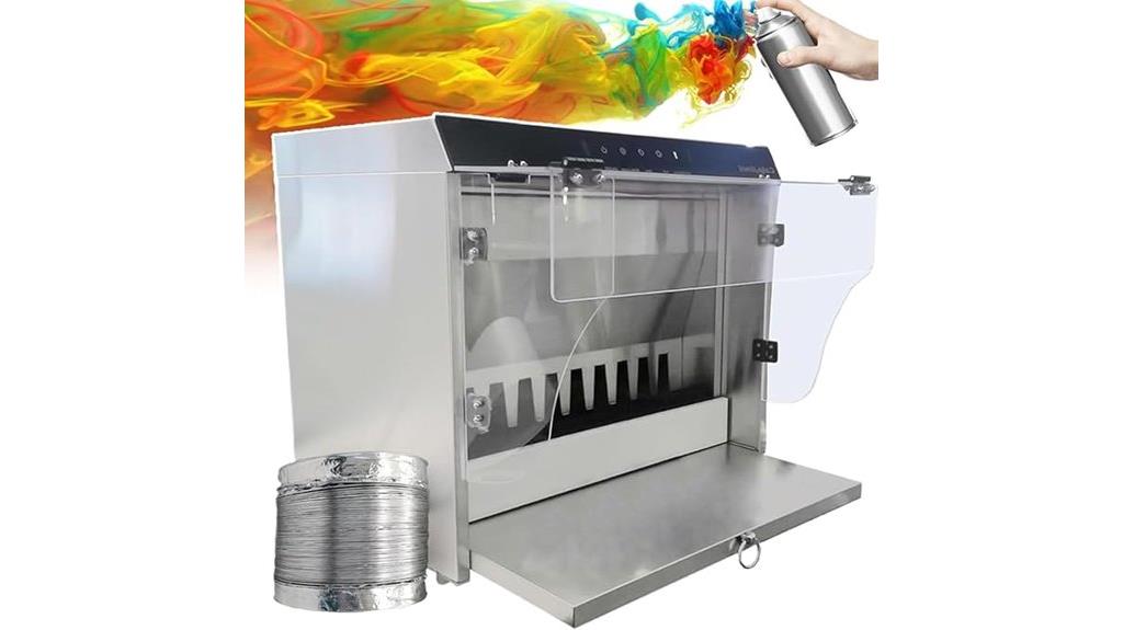 dual filtration water spray booth