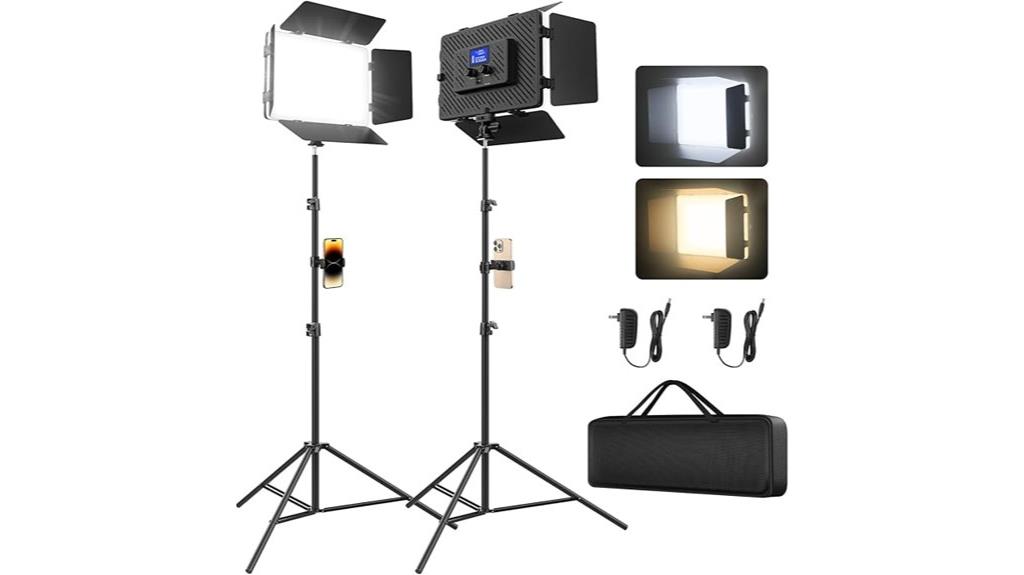 dual rechargeable led panels