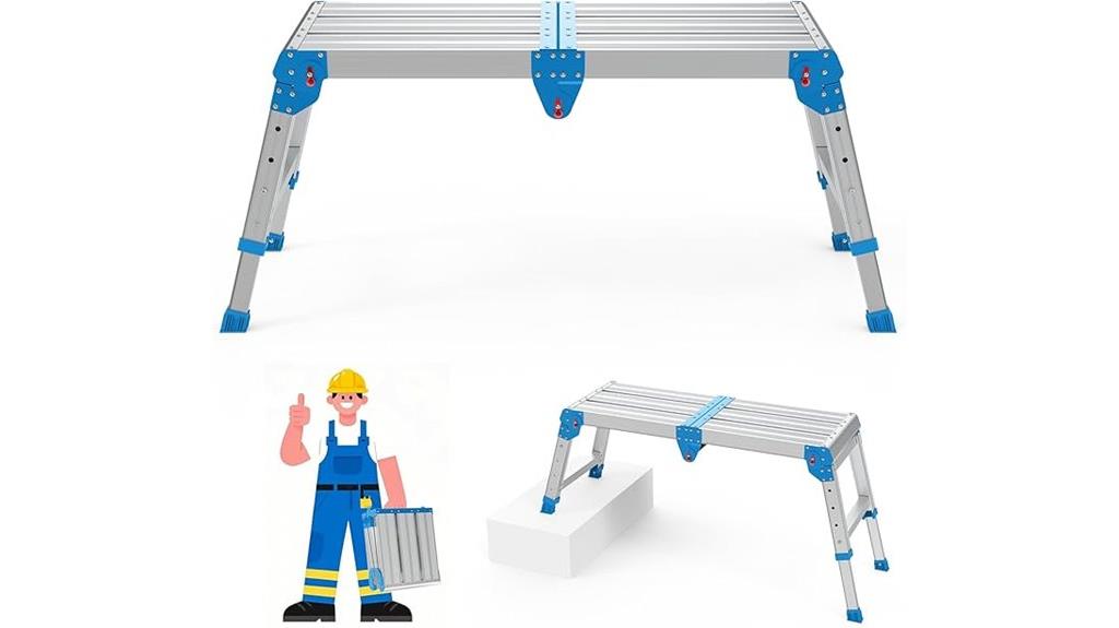 foldable 500 lb work platform