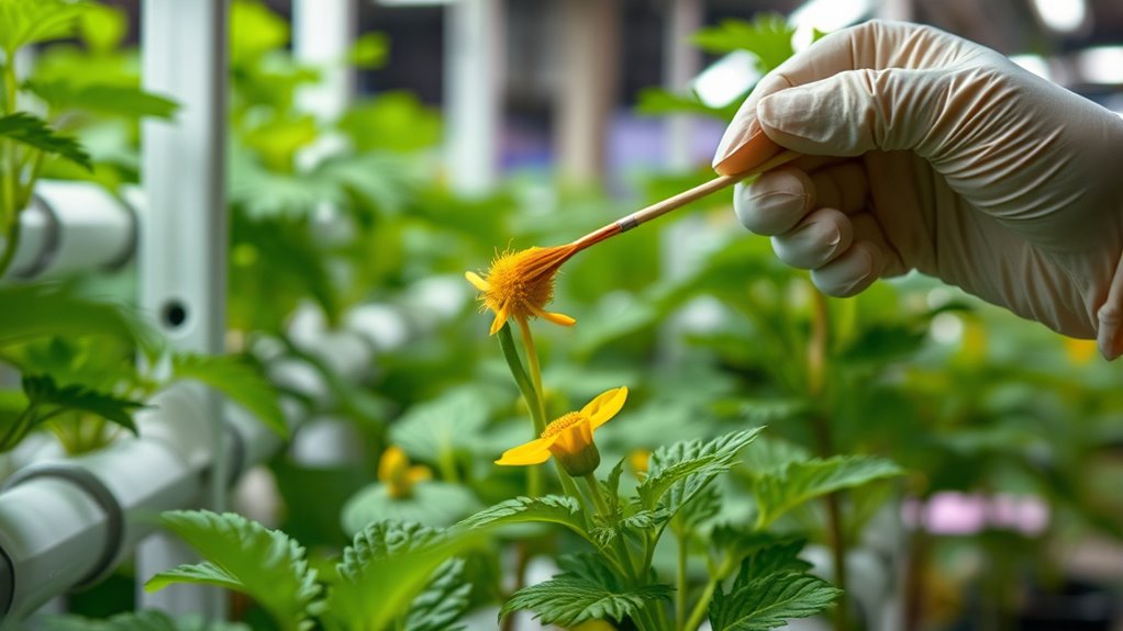 indoor hydroponic pollination techniques