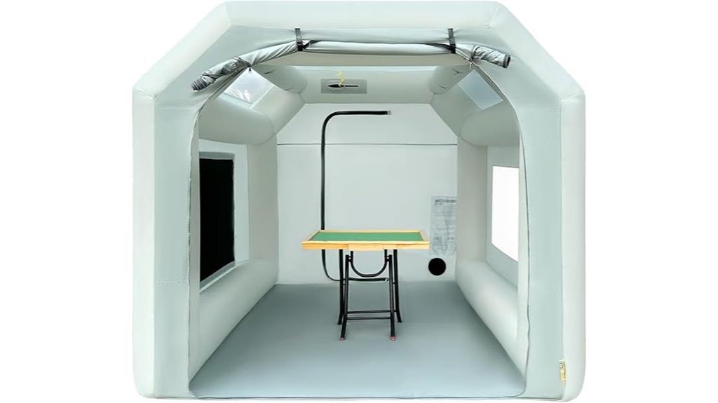 inflatable paint booth system