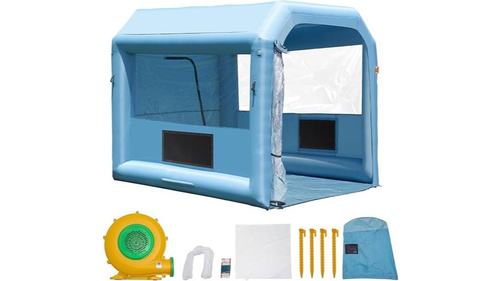 inflatable paint booth system