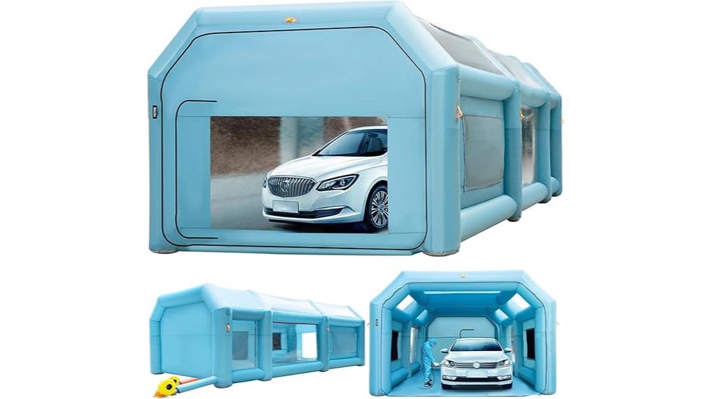 inflatable portable paint booth