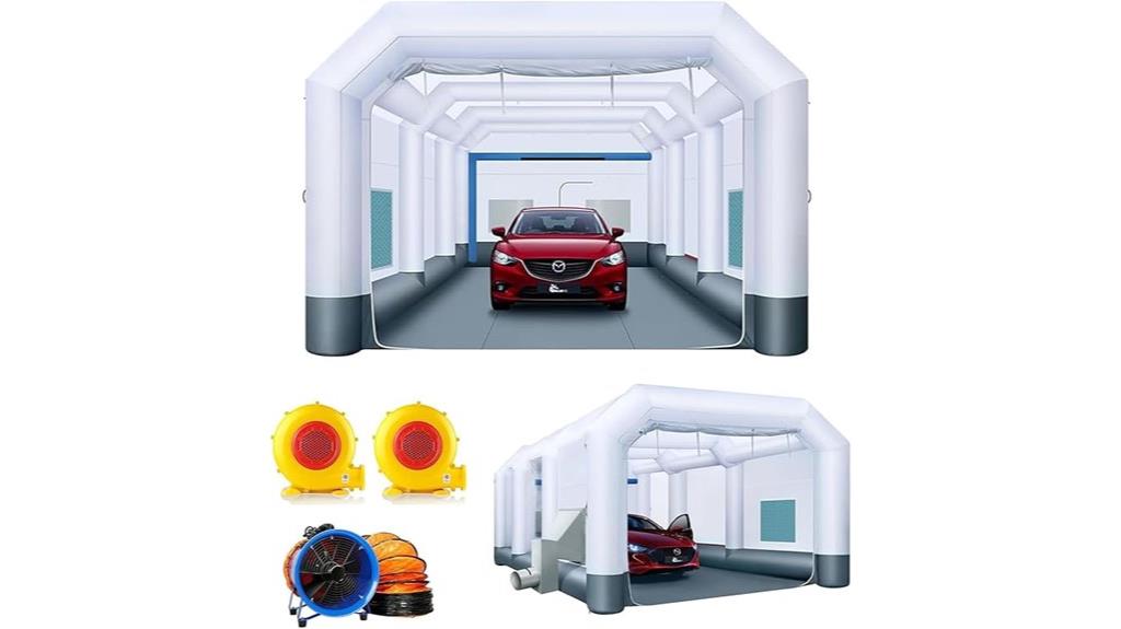 large inflatable paint booth