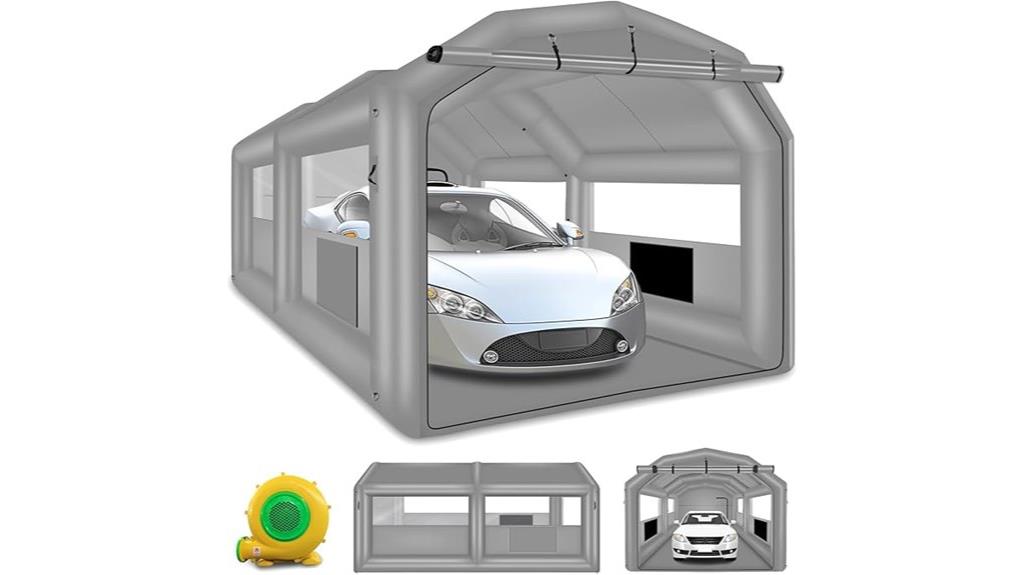 large inflatable spray tent