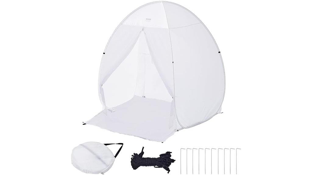 large portable paint tent