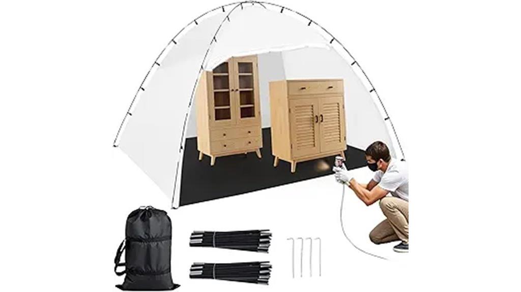 large portable spray booth