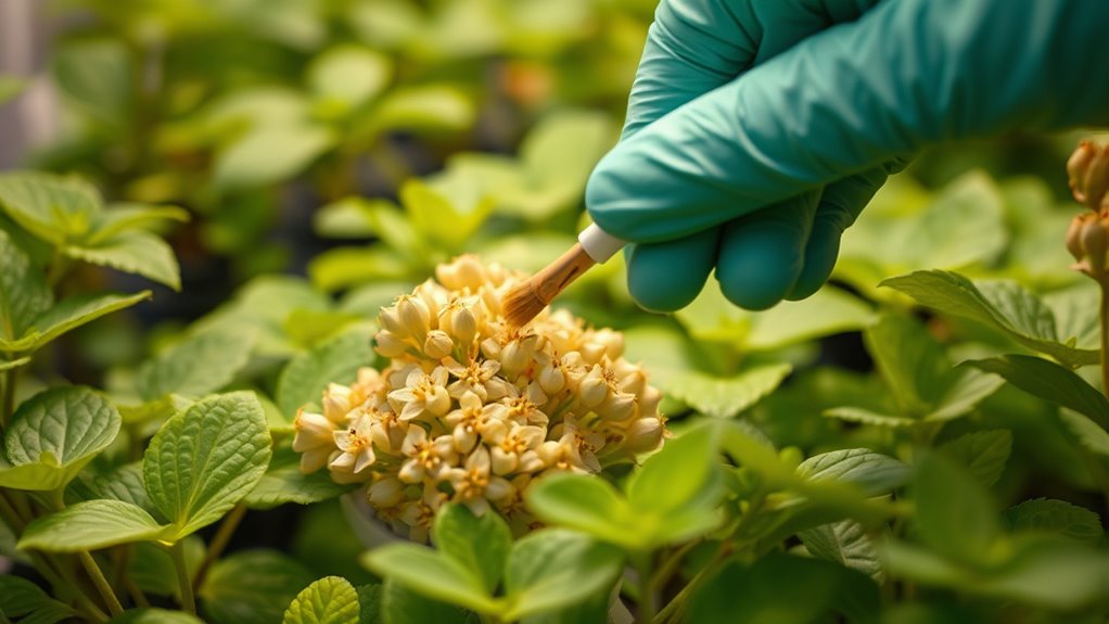 manual pollination for indoor plants