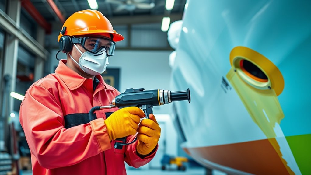 marine coating spray considerations