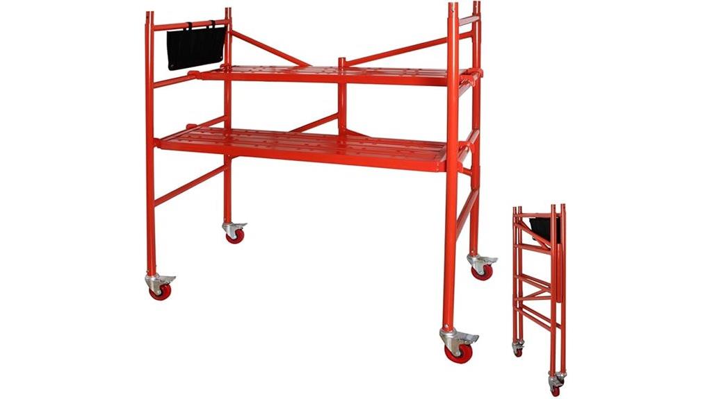 mobile scaffolding 4 ft high