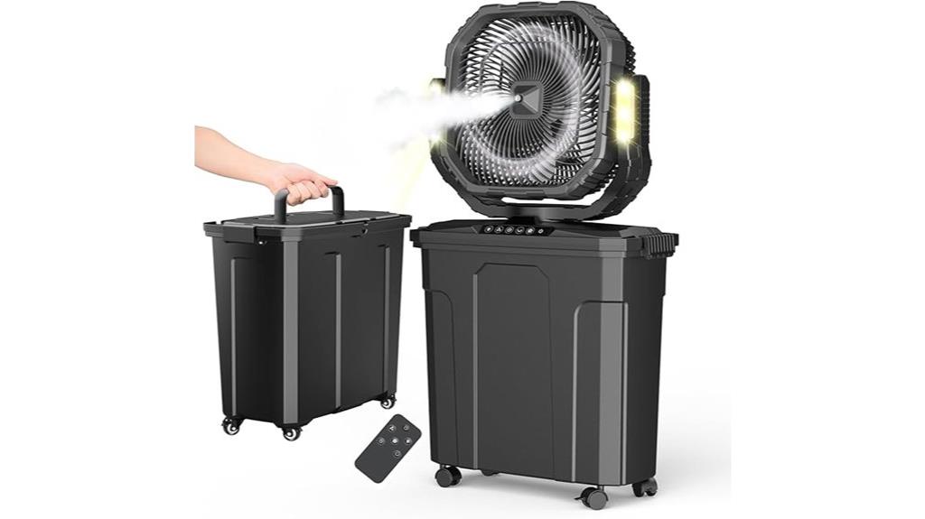 portable 20l misting fan