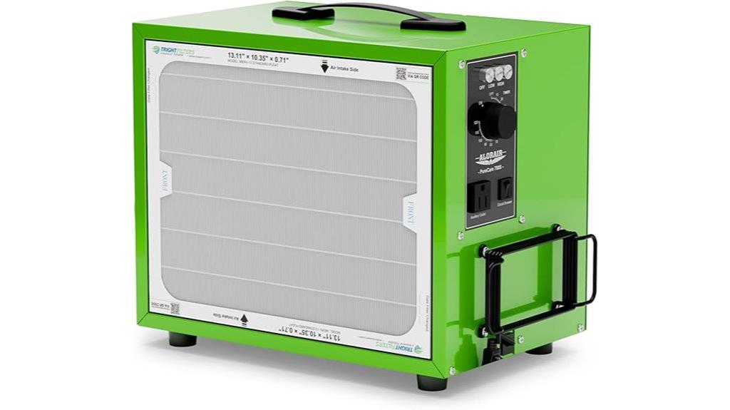 portable dual stage air purifier