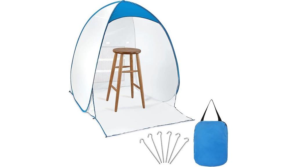 portable foldable spray booth