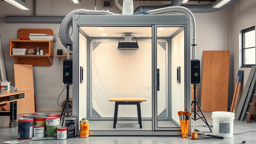 portable furniture spray booth