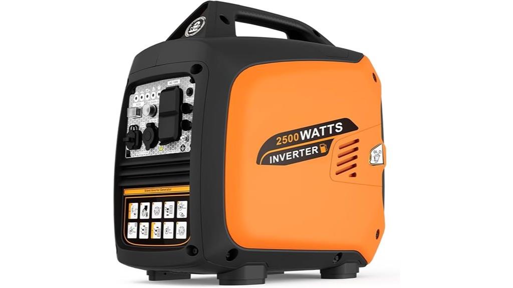 portable gas generator with sensor
