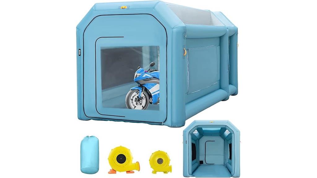 portable inflatable paint booth